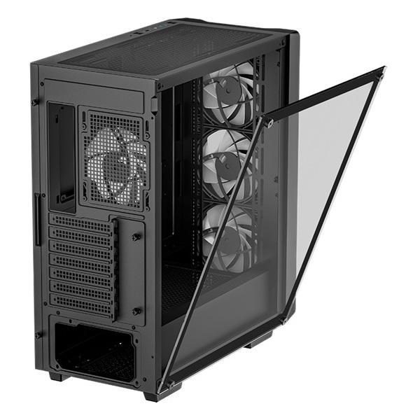 DeepCool CC560 fekete (táp nélküli) ablakos mATX ház