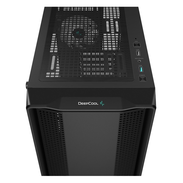 DeepCool CC560 fekete (táp nélküli) ablakos mATX ház