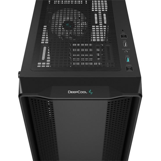 DeepCool CC560 fekete (táp nélküli) ablakos mATX ház