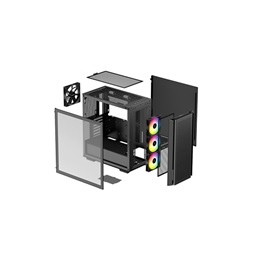 DeepCool CG560 fekete (táp nélküli) mATX ház