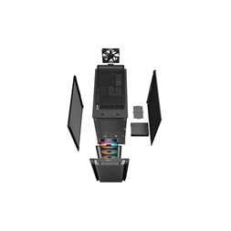 DeepCool CG560 fekete (táp nélküli) mATX ház