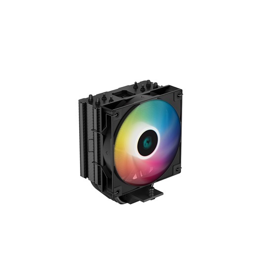 DeepCool CPU Cooler - AG400 BK ARGB (31,6 dB; max, 128,93 m3/h; 4pin csatlakozó, 4 db heatpipe, 12cm, PWM)