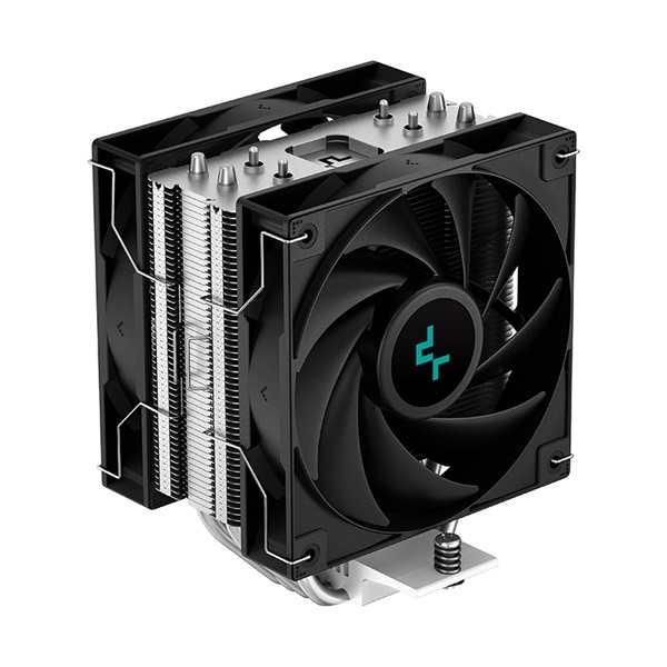 DeepCool CPU Cooler - AG400 PLUS (31,6 dB; max, 128,93 m3/h; 4pin csatlakozó, 4 db heatpipe, 12cm, PWM)