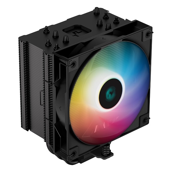 DeepCool CPU Cooler - AG500 BK ARGB (29,4 dB; max, 115,32 m3/h; 4pin csatlakozó, 5 db heatpipe, 12cm, PWM, LED)