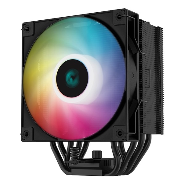 DeepCool CPU Cooler - AG500 BK ARGB (29,4 dB; max, 115,32 m3/h; 4pin csatlakozó, 5 db heatpipe, 12cm, PWM, LED)