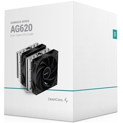 DeepCool CPU Cooler - AG620 (29,4 dB; max, 115,32 m3/h; 4pin csatlakozó, 6 db heatpipe, 12cm, PWM)