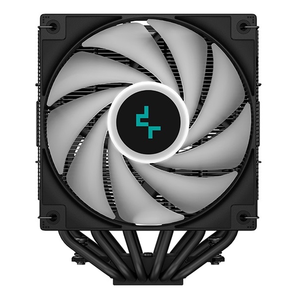 DeepCool CPU Cooler - AG620 BK ARGB (29,4 dB; max, 115,32 m3/h; 4pin csatlakozó, 6 db heatpipe, 12cm, PWM, LED)