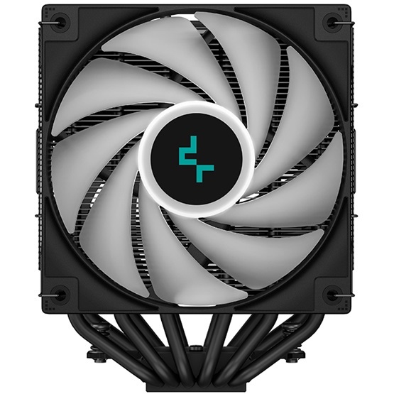 DeepCool CPU Cooler - AG620 BK ARGB (29,4 dB; max, 115,32 m3/h; 4pin csatlakozó, 6 db heatpipe, 12cm, PWM, LED)