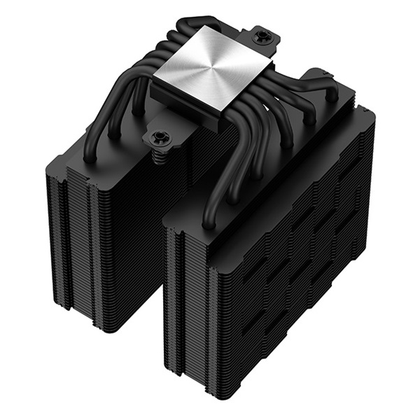 DeepCool CPU Cooler - AG620 BK ARGB (29,4 dB; max, 115,32 m3/h; 4pin csatlakozó, 6 db heatpipe, 12cm, PWM, LED)