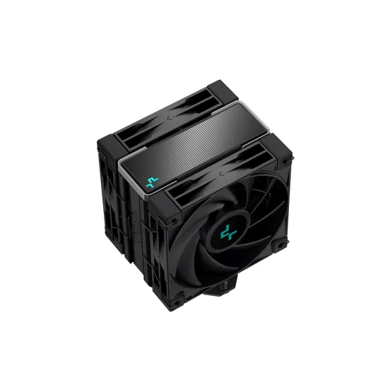 DeepCool CPU Cooler - AK400 ZERO DARK PLUS (28 dB; max, 101,02 m3/h; 4pin, 4 db heatpipe, 12cm, PWM)