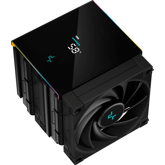 DeepCool CPU Cooler - AK620 Digital (28 dB; max, 117,21 m3/h; 4pin csatlakozó, 6 db heatpipe, 2x12cm, PWM)