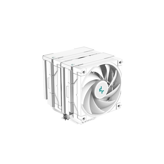 DeepCool CPU Cooler - AK620 WH (28 dB; max, 117,21 m3/h; 4pin csatlakozó, 6 db heatpipe, 2x12cm, PWM)
