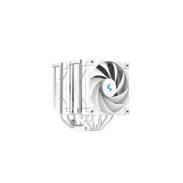 DeepCool CPU Cooler - AK620 WH (28 dB; max, 117,21 m3/h; 4pin csatlakozó, 6 db heatpipe, 2x12cm, PWM)
