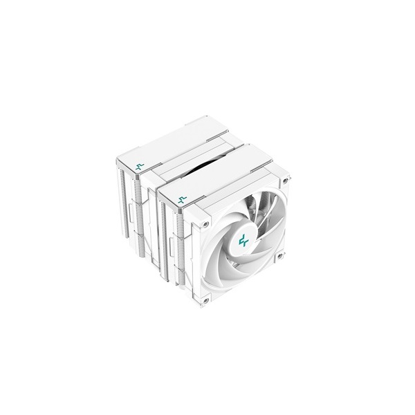 DeepCool CPU Cooler - AK620 WH (28 dB; max, 117,21 m3/h; 4pin csatlakozó, 6 db heatpipe, 2x12cm, PWM)