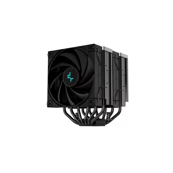 DeepCool CPU Cooler - AK620 ZERO DARK (28 dB; max, 117,21 m3/h; 4pin csatlakozó, 6 db heatpipe, 2x12cm, PWM)