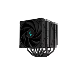 DeepCool CPU Cooler - AK620 ZERO DARK (28 dB; max, 117,21 m3/h; 4pin csatlakozó, 6 db heatpipe, 2x12cm, PWM)