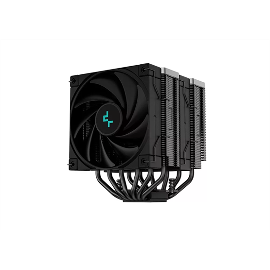 DeepCool CPU Cooler - AK620 ZERO DARK (28 dB; max, 117,21 m3/h; 4pin csatlakozó, 6 db heatpipe, 2x12cm, PWM)