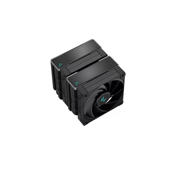DeepCool CPU Cooler - AK620 ZERO DARK (28 dB; max, 117,21 m3/h; 4pin csatlakozó, 6 db heatpipe, 2x12cm, PWM)
