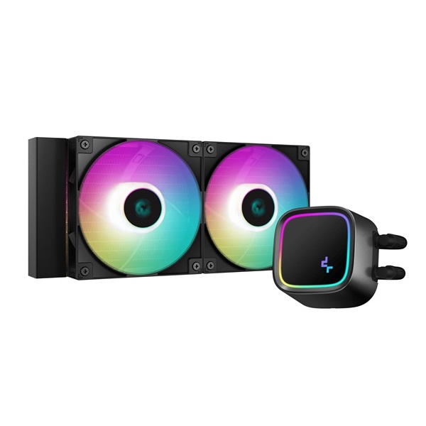DeepCool CPU Water Cooler - LE520 (max 17,8dB; max. 145,86 m3/h; 2x12cm, A-RGB LED)
