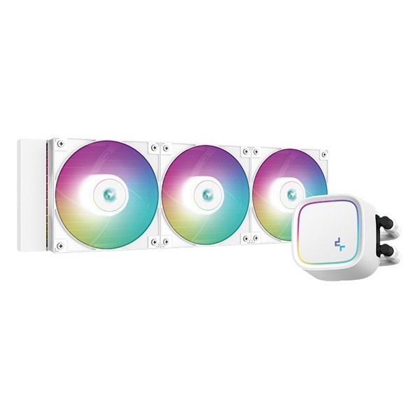 DeepCool CPU Water Cooler - LE720 WH (max 17,8dB; max. 145,86 m3/h; 3x12cm, A-RGB LED, fehér)