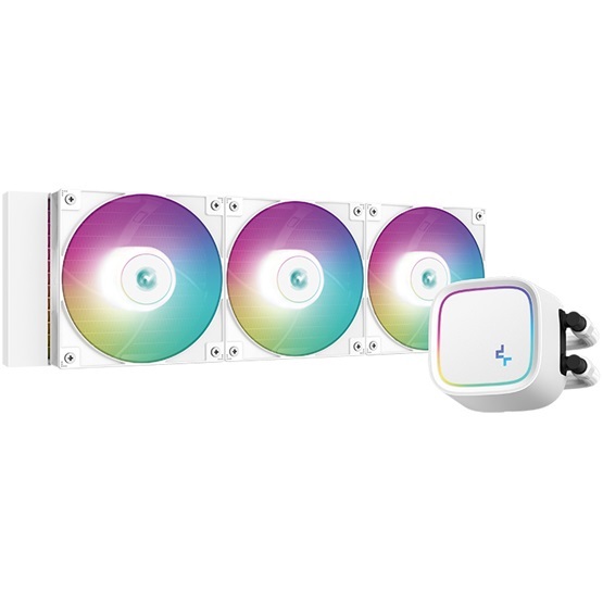 DeepCool CPU Water Cooler - LE720 WH (max 17,8dB; max. 145,86 m3/h; 3x12cm, A-RGB LED, fehér)