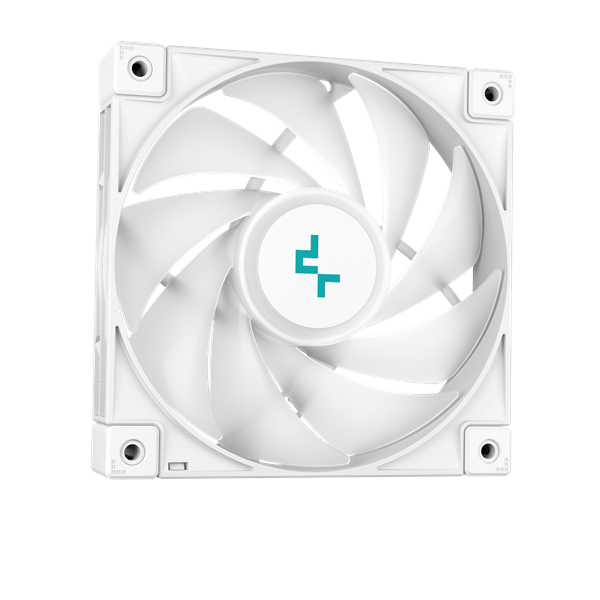 DeepCool CPU Water Cooler - LS520 WH (max 19dB; max. 145,86 m3/h; 2x12cm, A-RGB LED, fehér)