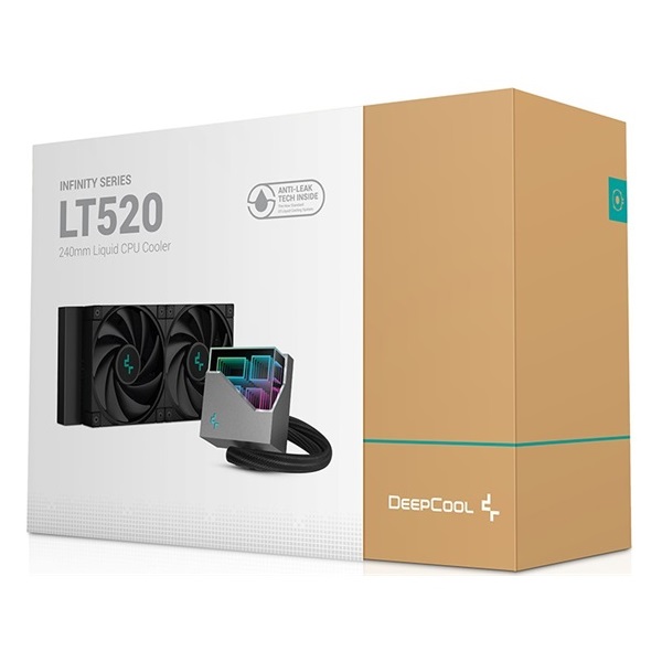 DeepCool CPU Water Cooler - LT520 (max 19dB; max. 145,86 m3/h; 2x12cm)
