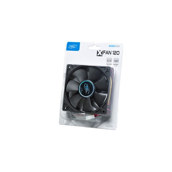 DeepCool Cooler 12cm - XFAN 120 (26dB; max. 75,96 m3/h; 3pin csatlakozó; ház hűtésre)