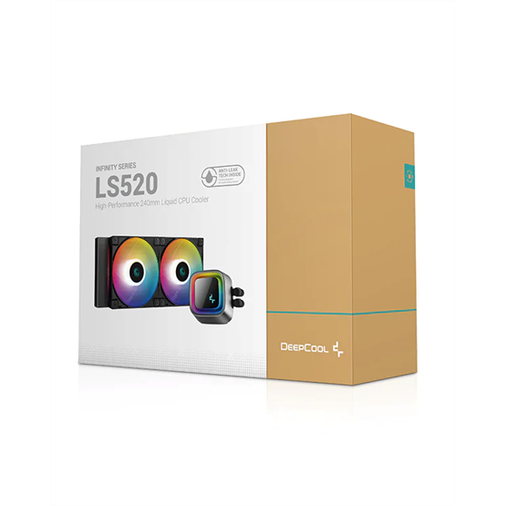 DeepCool LS520 Zero Dark 120mm fekete vízhűtéses processzor hűtő