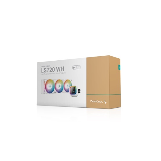 DeepCool LS720 120mm ARGB fehér vízhűtéses processzor hűtő