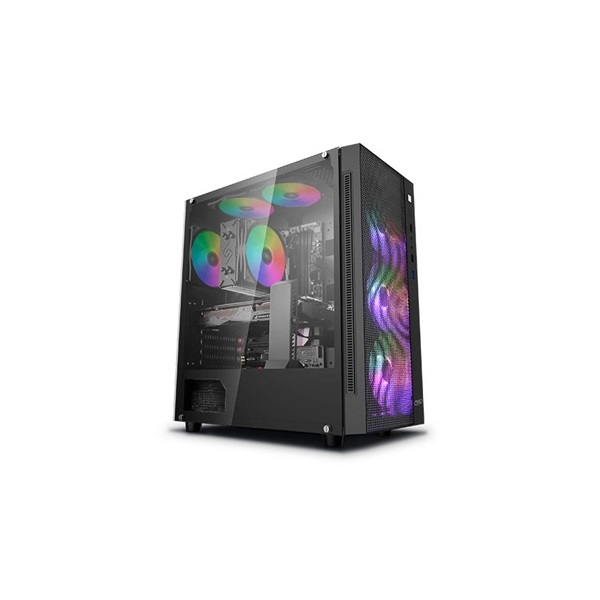 DeepCool MATREXX 55 MESH ADD-RGB 4F fekete (táp nélküli) mATX ház