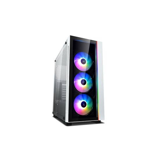 DeepCool MATREXX 55 V3 ADD-RGB WH 3F fehér (táp nélküli) mATX ház