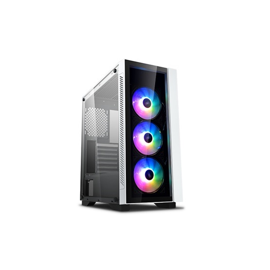 DeepCool MATREXX 55 V3 ADD-RGB WH 3F fehér (táp nélküli) mATX ház