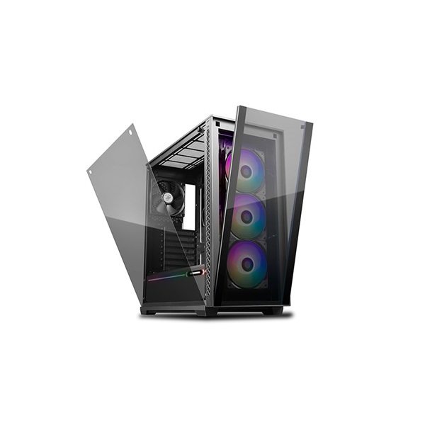 DeepCool MATREXX 70 ADD-RGB 3F fekete (táp nélküli) mATX ház