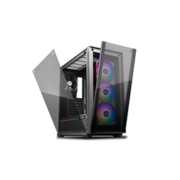 DeepCool MATREXX 70 ADD-RGB 3F fekete (táp nélküli) mATX ház