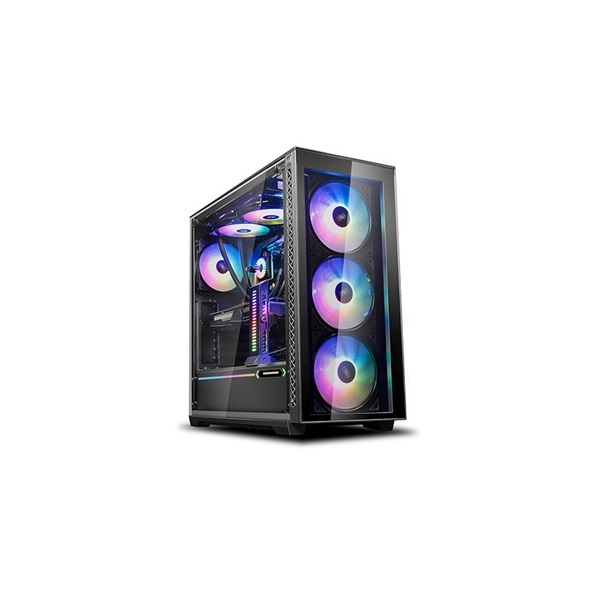 DeepCool MATREXX 70 ADD-RGB 3F fekete (táp nélküli) mATX ház