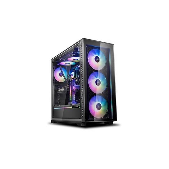DeepCool MATREXX 70 ADD-RGB 3F fekete (táp nélküli) mATX ház