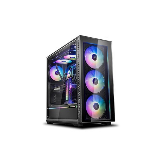 DeepCool MATREXX 70 ADD-RGB 3F fekete (táp nélküli) mATX ház