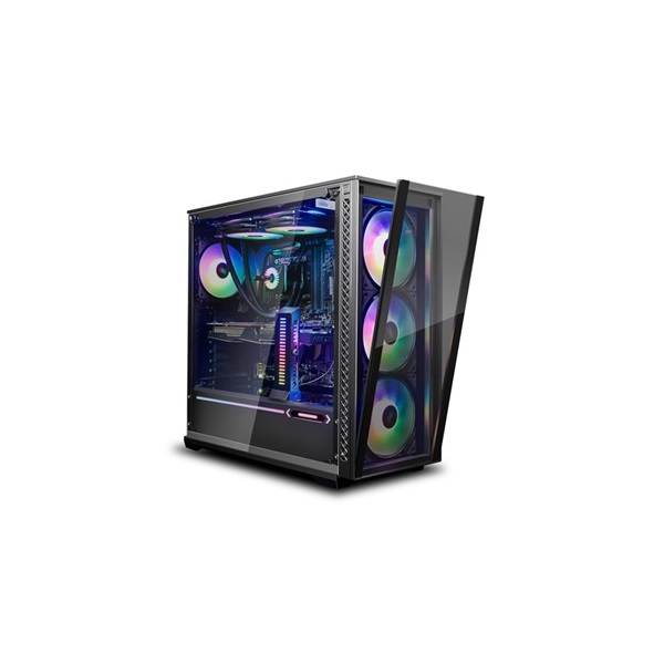 DeepCool MATREXX 70 ADD-RGB 3F fekete (táp nélküli) mATX ház