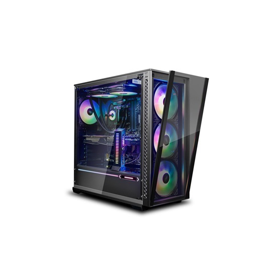 DeepCool MATREXX 70 ADD-RGB 3F fekete (táp nélküli) mATX ház