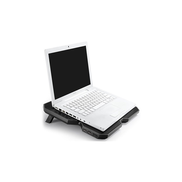 DeepCool Notebook Hűtőpad 15,6"-ig - MULTI CORE X6 (24dB; max. 206,25 m3/h; 2x14cm, 2x10cm, 2xUSB2.0)