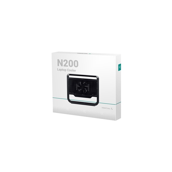 DeepCool Notebook Hűtőpad 15,6"-ig - N200 (22,4dB; max. 83,60 m3/h; 340.5X310.5X59mm)
