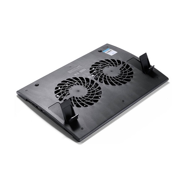 DeepCool Notebook Hűtőpad 17"-ig - WIND PAL FS (21,5-26,5dB; max. 195,38 m3/h; 2x14cm, 2xUSB2.0)