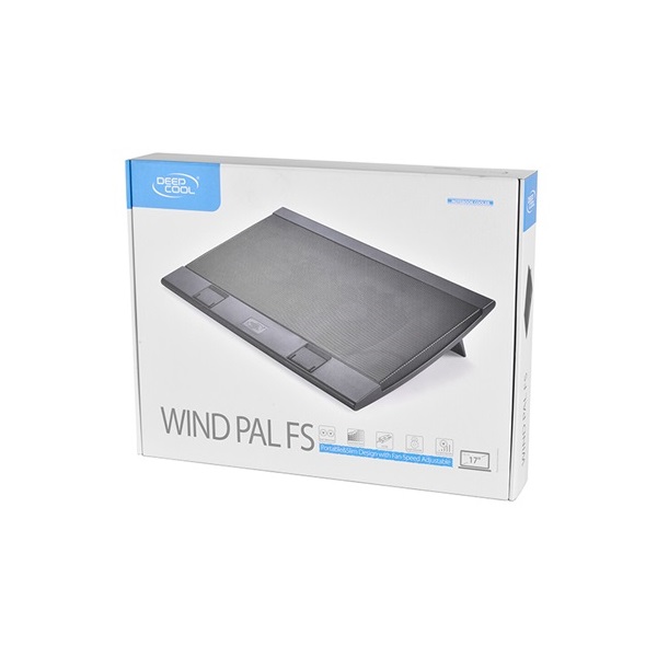 DeepCool Notebook Hűtőpad 17"-ig - WIND PAL FS (21,5-26,5dB; max. 195,38 m3/h; 2x14cm, 2xUSB2.0)