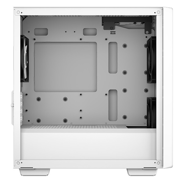 DeepCool Számítógépház - CC360 ARGB WH (fehér, ablakos, 3x12cm ventilátor, Mini-ITX / Mico-ATX, 1xUSB3.0, 1xUSB2.0)
