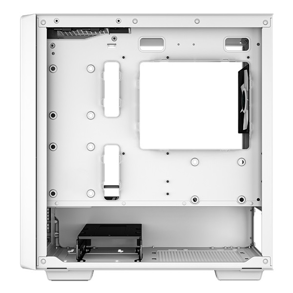 DeepCool Számítógépház - CC360 ARGB WH (fehér, ablakos, 3x12cm ventilátor, Mini-ITX / Mico-ATX, 1xUSB3.0, 1xUSB2.0)