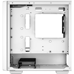 DeepCool Számítógépház - CC360 ARGB WH (fehér, ablakos, 3x12cm ventilátor, Mini-ITX / Mico-ATX, 1xUSB3.0, 1xUSB2.0)