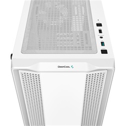 DeepCool Számítógépház - CC360 ARGB WH (fehér, ablakos, 3x12cm ventilátor, Mini-ITX / Mico-ATX, 1xUSB3.0, 1xUSB2.0)