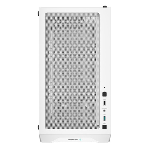 DeepCool Számítógépház - CC360 ARGB WH (fehér, ablakos, 3x12cm ventilátor, Mini-ITX / Mico-ATX, 1xUSB3.0, 1xUSB2.0)
