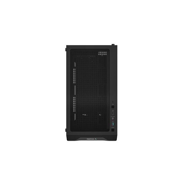 DeepCool Számítógépház - CC360 ARGB (fekete, ablakos, 3x12cm ventilátor, Mini-ITX / Mico-ATX, 1xUSB3.0, 1xUSB2.0)
